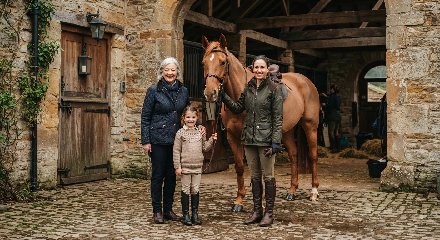L'équipe du A Cheval Autrement, centre équestre à Châtel-de-Neuvre
